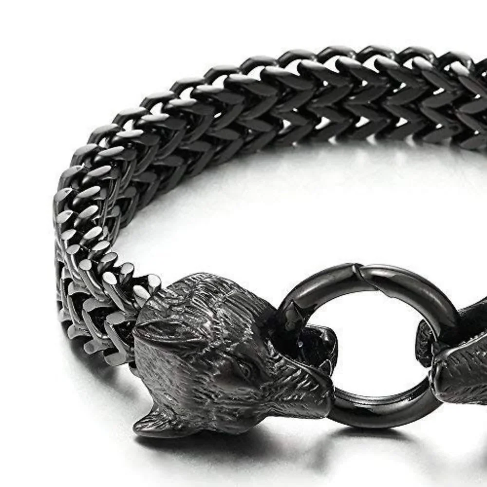 Wolf Punk Gothic Bikers Bracelet